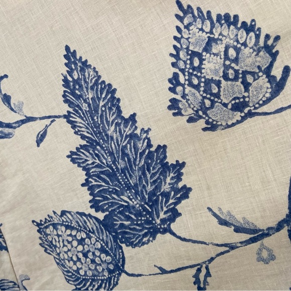 Lauren RL 100% Linen button Front A-Line Midi Skirt size 8 - Picture 4 of 9